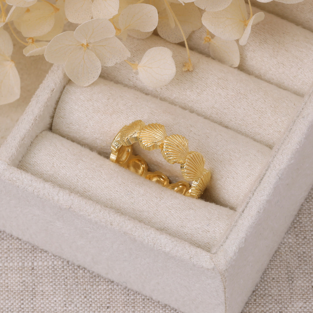 Sandshell Ring Gold