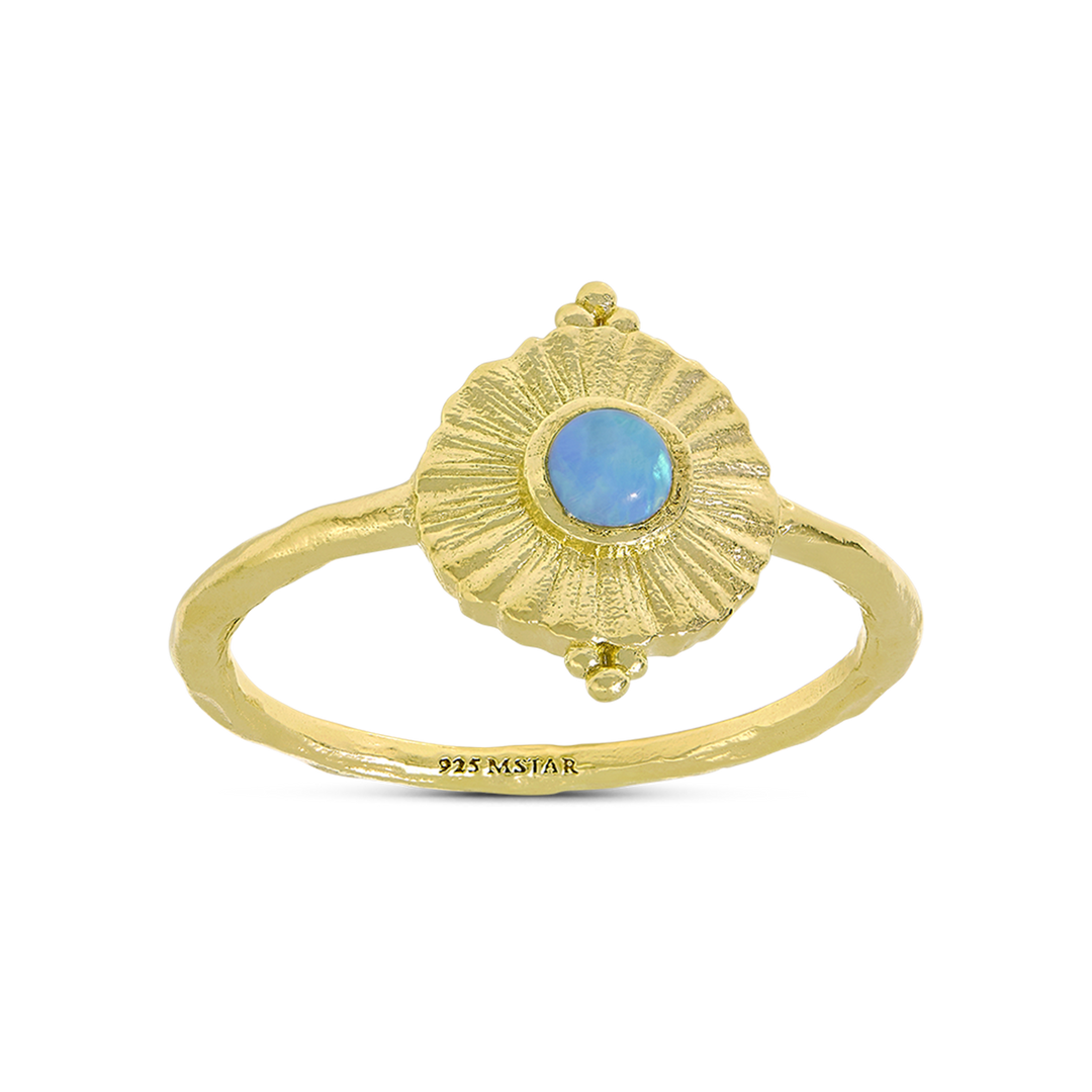 Veya Azure Opal Ring Gold