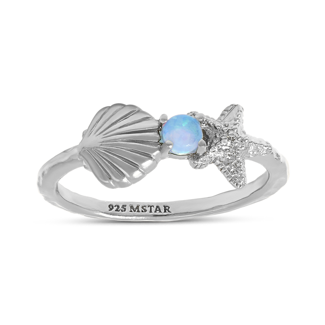 Mystic Mermaid Azure Opal Ring