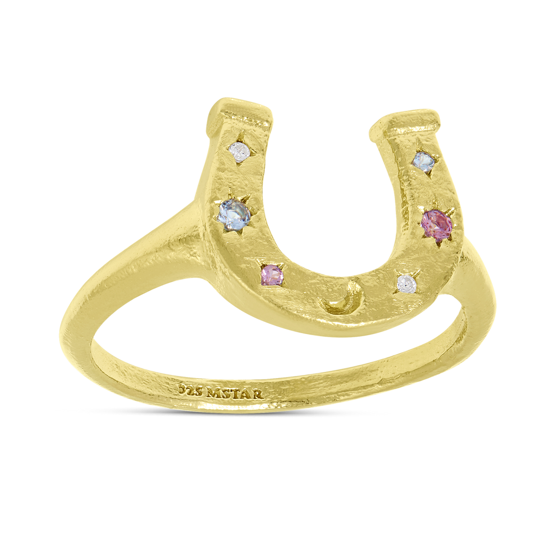 Celestial Horseshoe Ring Gold