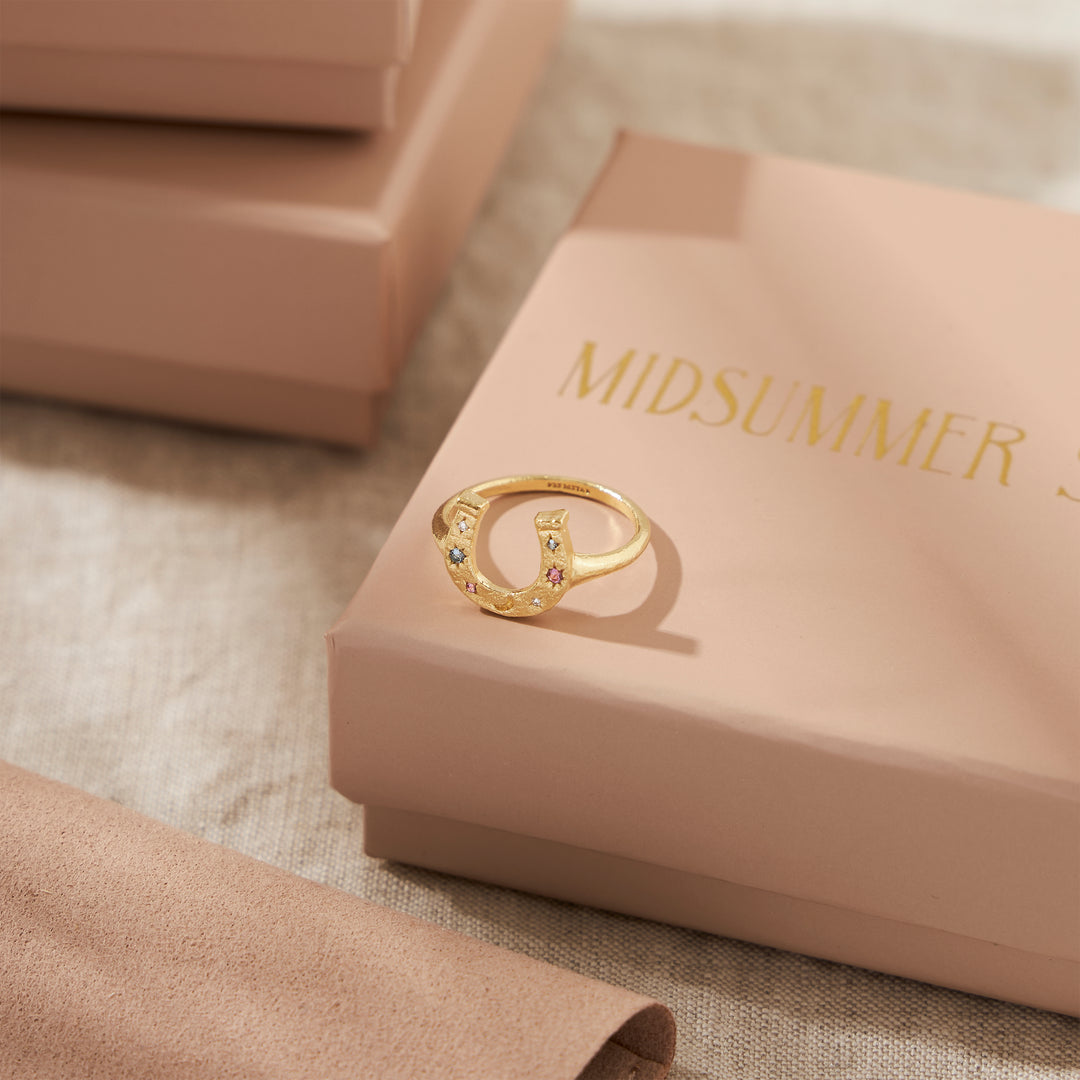 Celestial Horseshoe Ring Gold