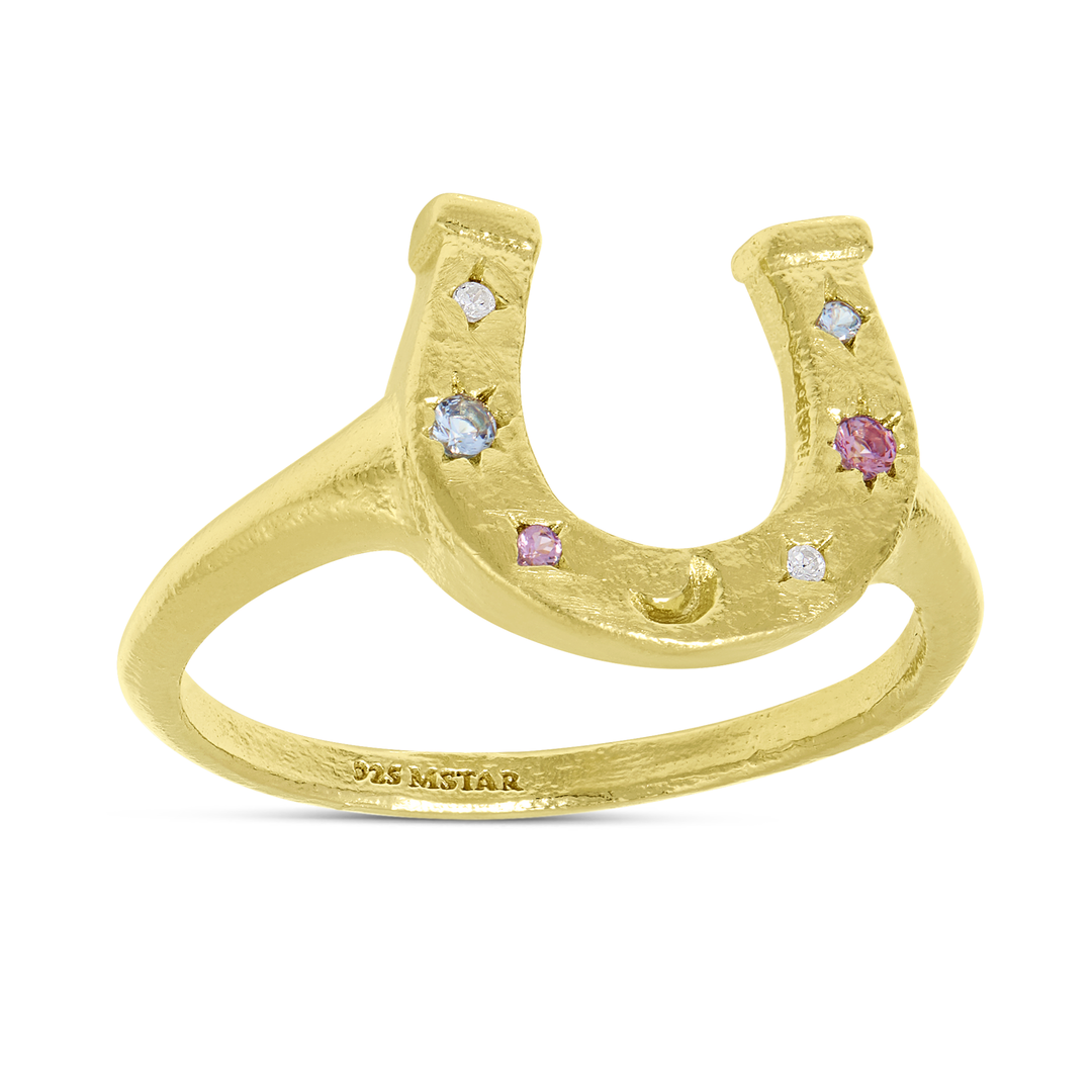 Celestial Horseshoe Ring Gold