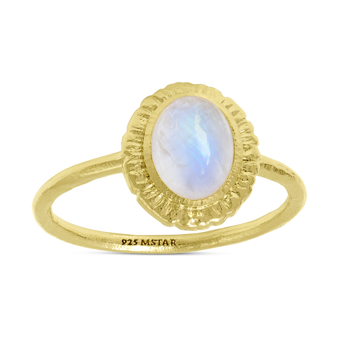 Meridian Moonstone Ring Gold