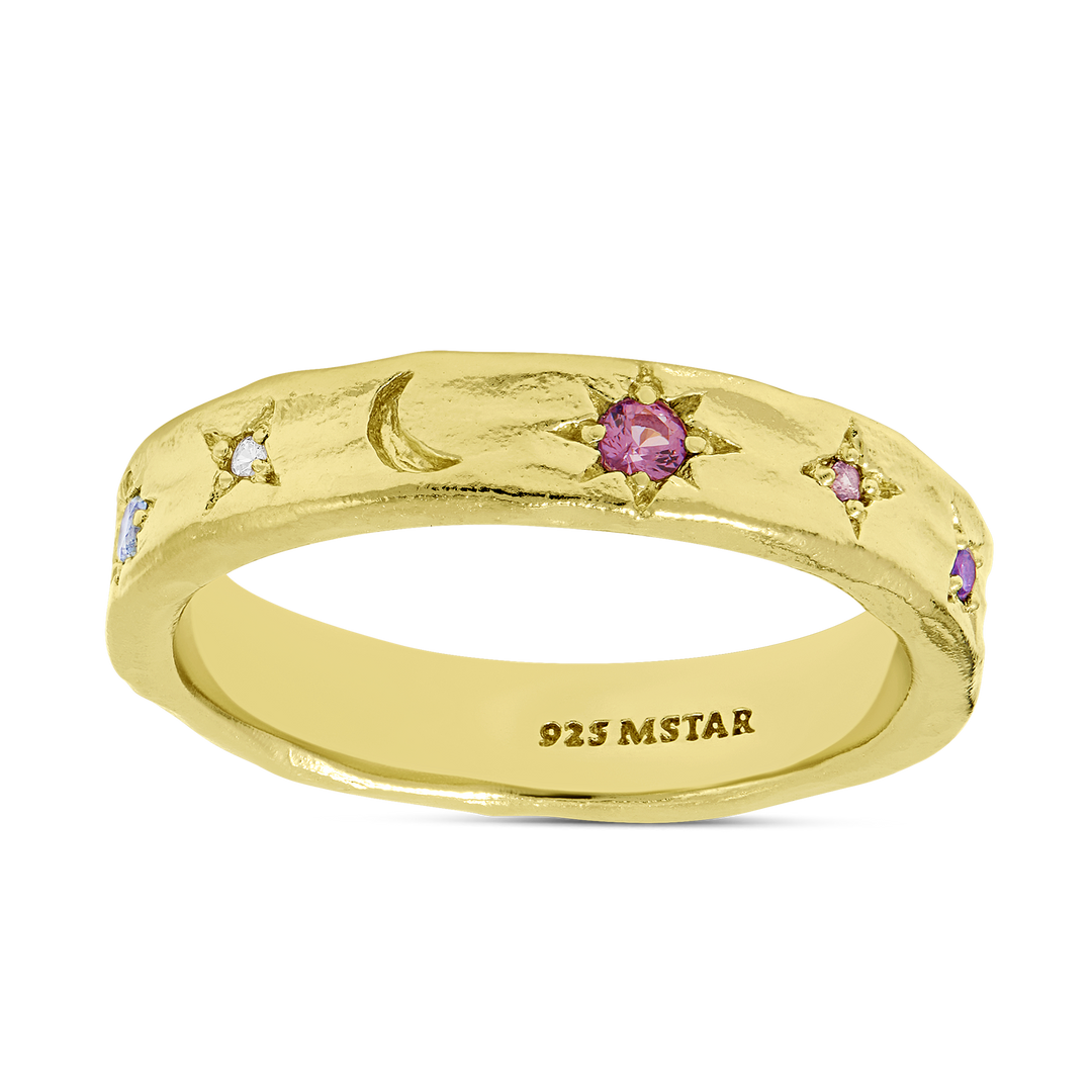 Cosmic Harmony Ring Gold