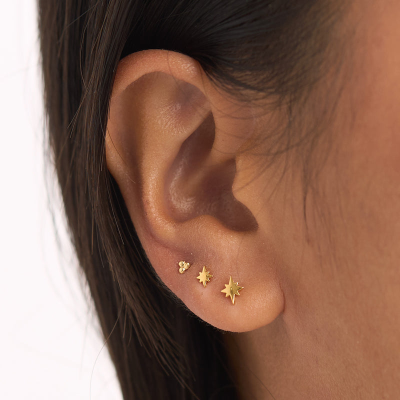 Micro Dot Studs 14K Gold