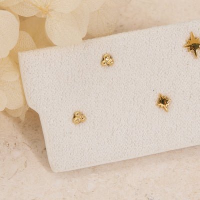 Micro Dot Studs 14K Gold