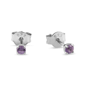 Delicate Amethyst Studs