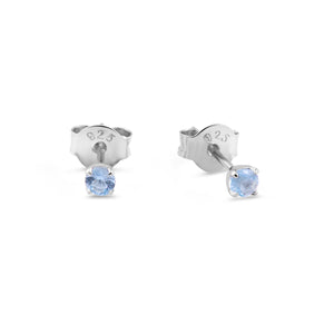 Delicate Blue Topaz Studs