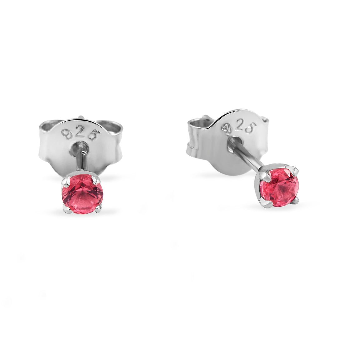 Delicate Garnet Studs