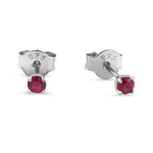 Delicate Ruby Studs