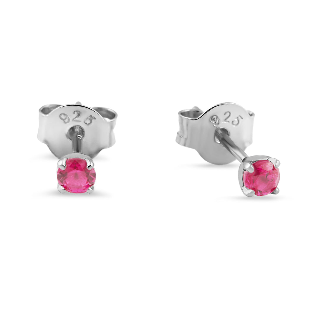 Delicate Ruby Studs