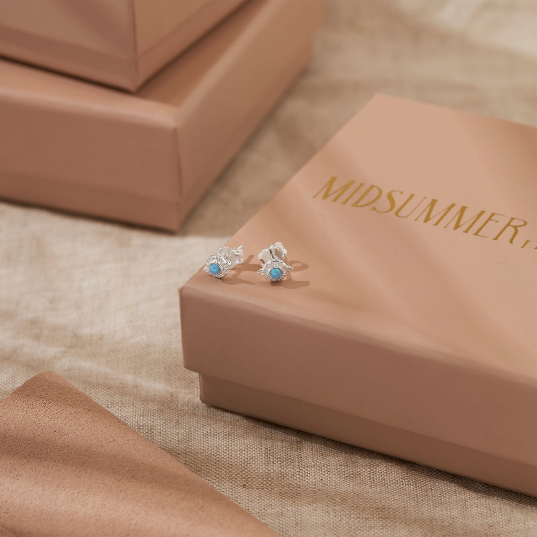 Veya Azure Opal Studs
