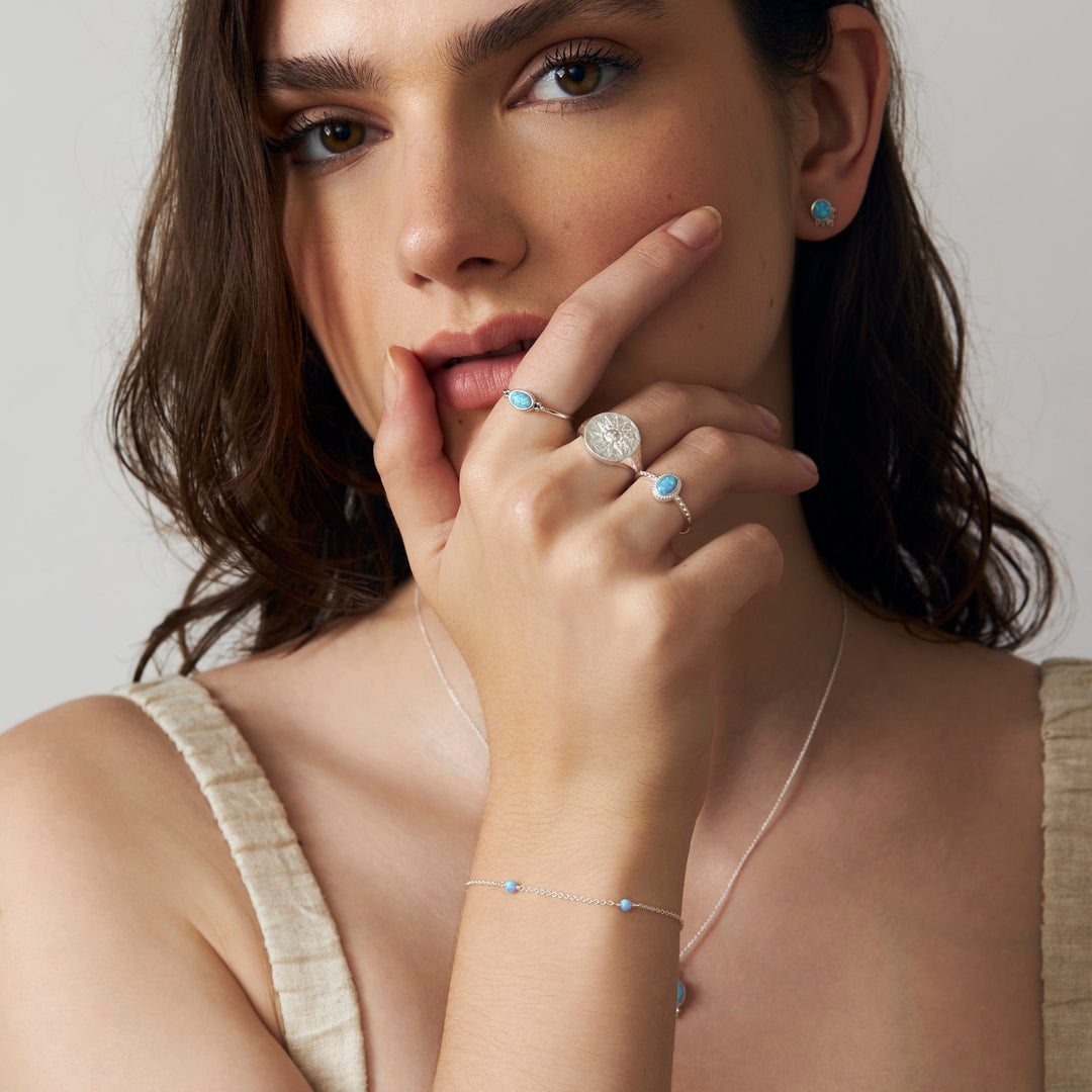 Mermaid Tears Azure Opal Bracelet