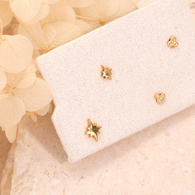 Celestial Studs 14K Gold