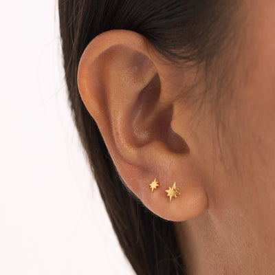 Celestial Studs 14K Gold