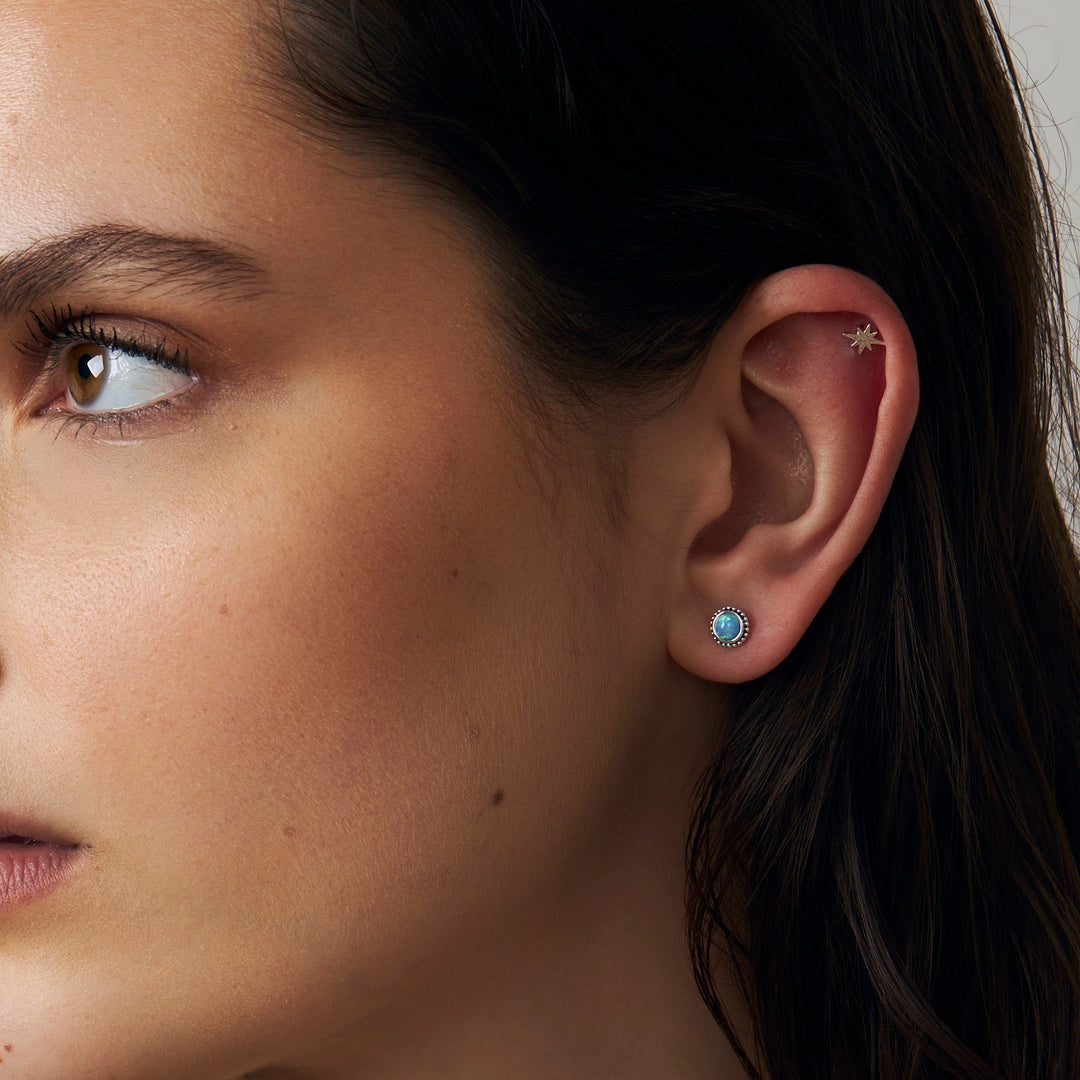 Azure Opal Sun Studs