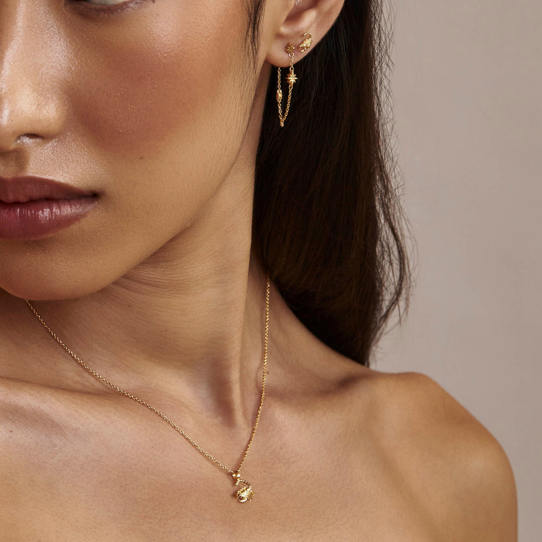 Scorpion Necklace Gold