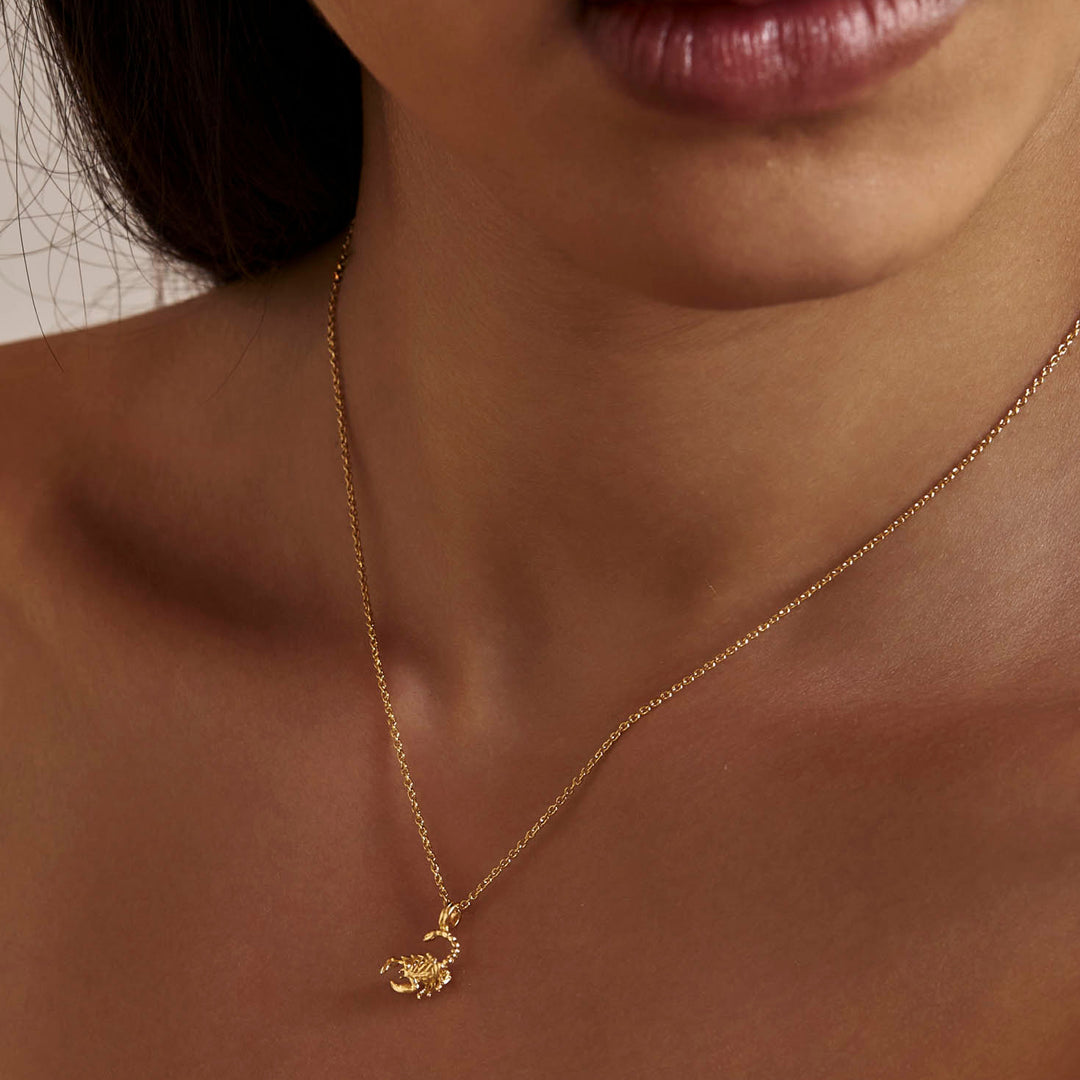 Scorpion Necklace Gold
