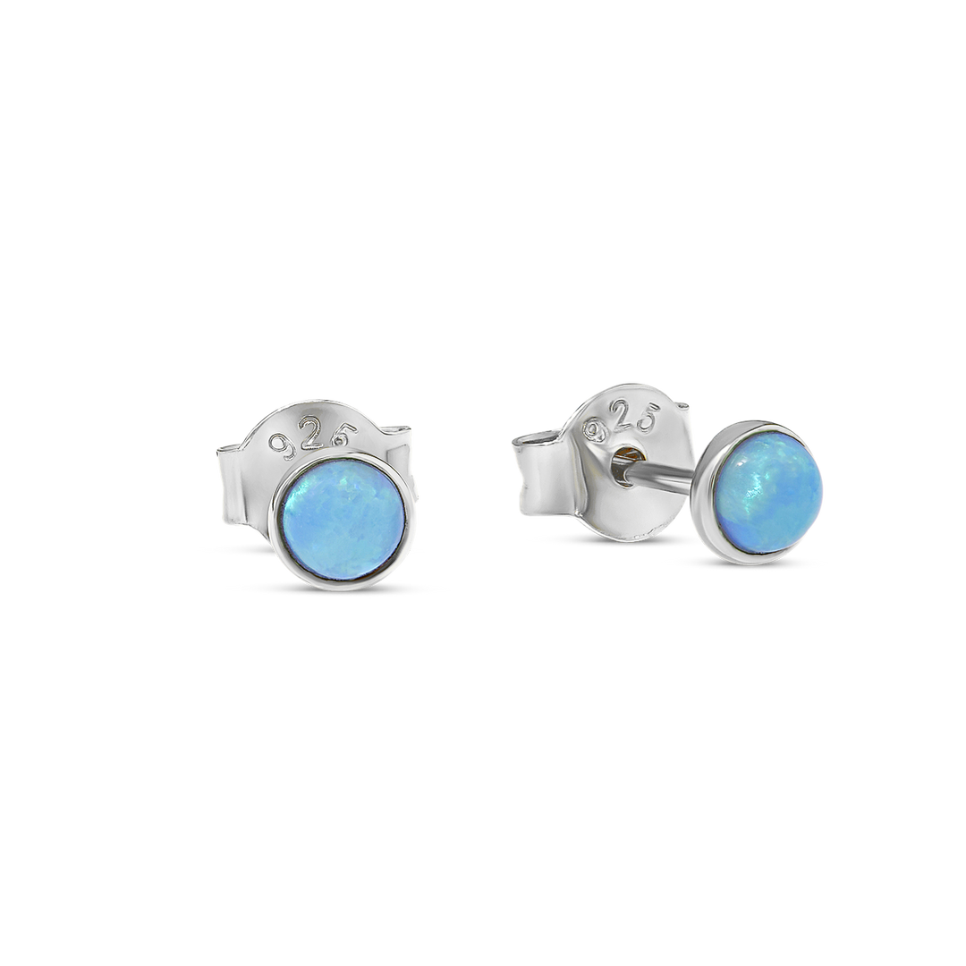 Orb Azure Opal Studs