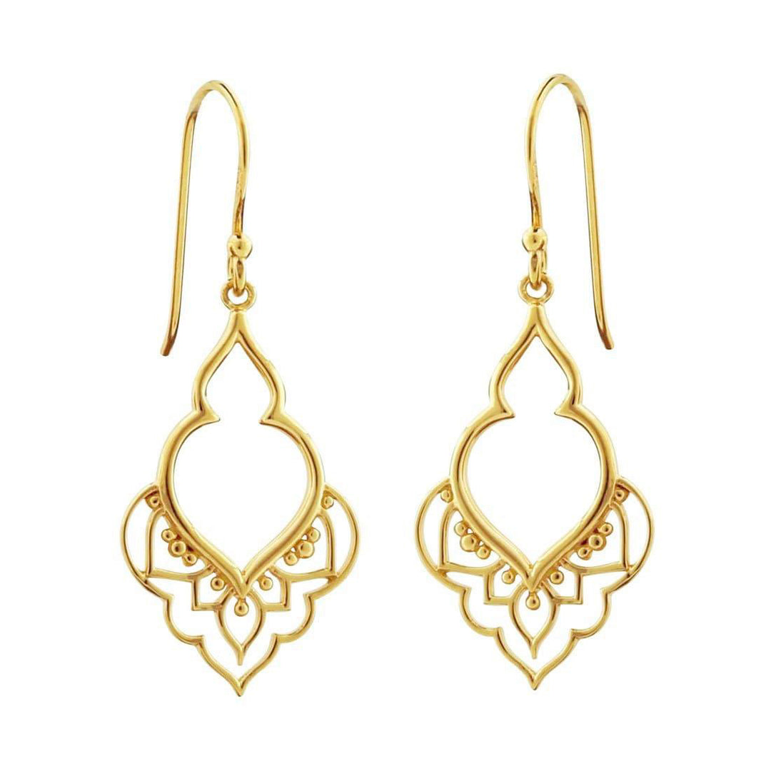 Moroccan Doorway Earrings Gold