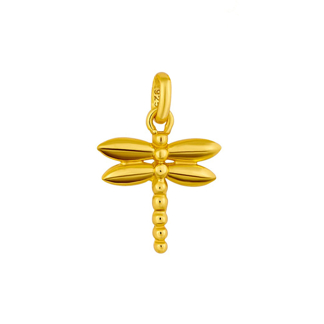 Dainty Dragonfly Gold Neck Charm