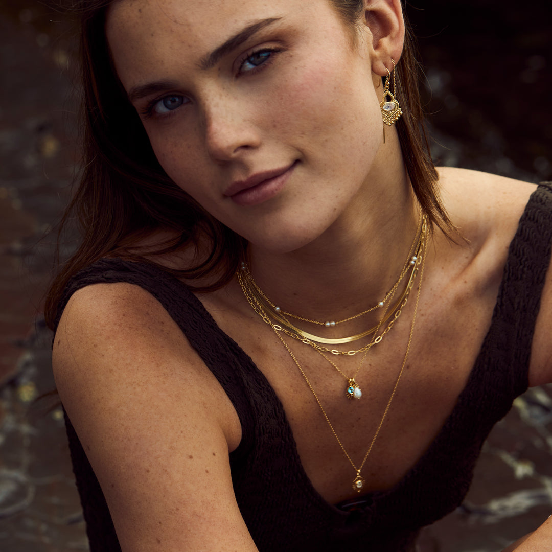Nami Pearl Necklace Gold
