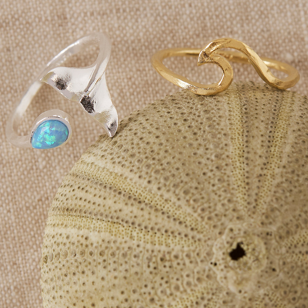 Whale Tail Opal Ring