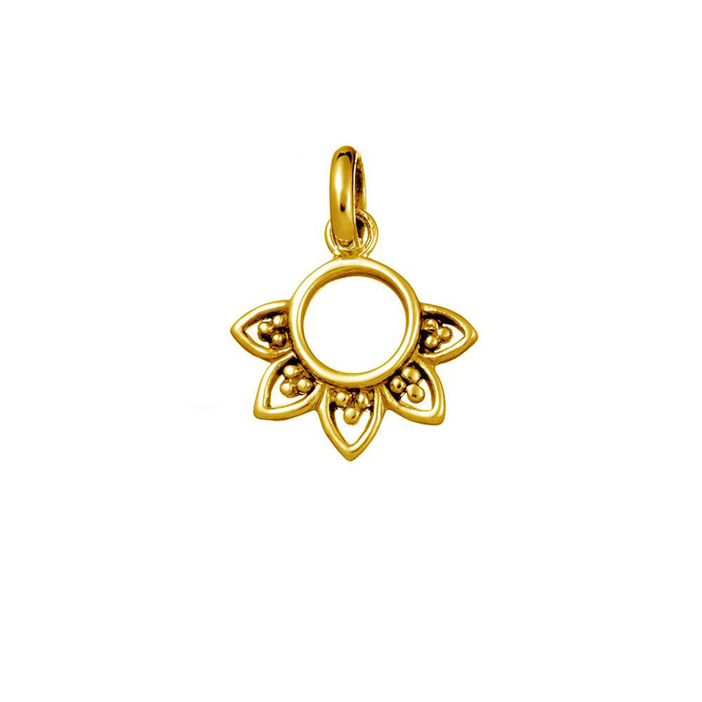 Rising Sun Gold Neck Charm