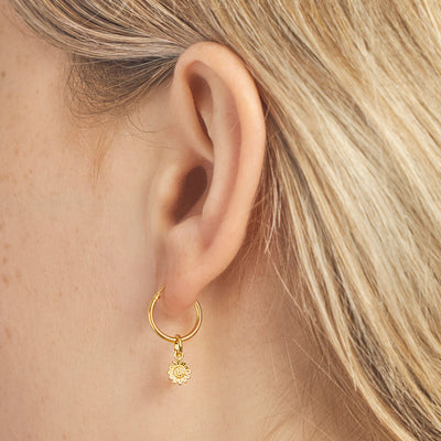 Delicate Sunflower Gold Neck Charm