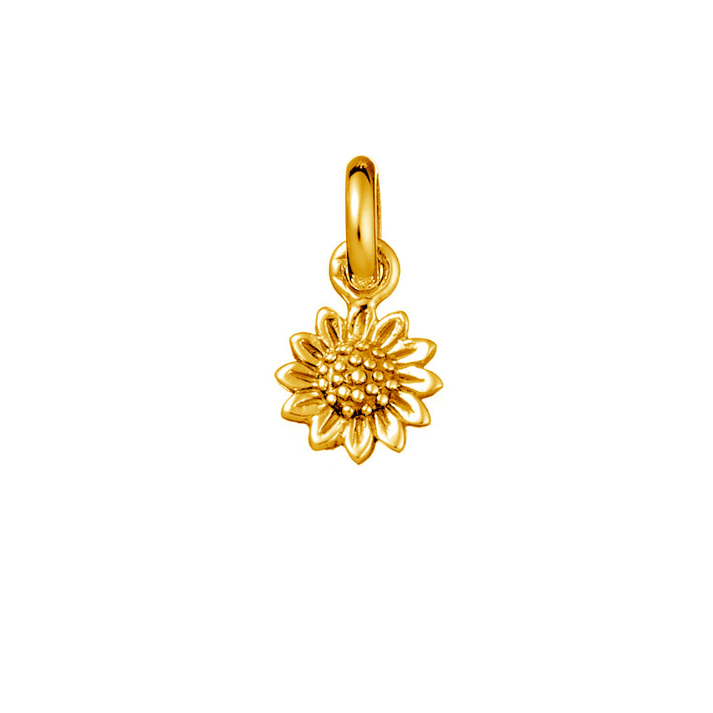 Delicate Sunflower Gold Neck Charm