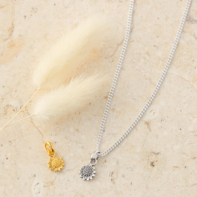 Delicate Sunflower Neck Charm