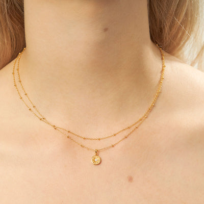 Enchanted Light Gold Neck Charm