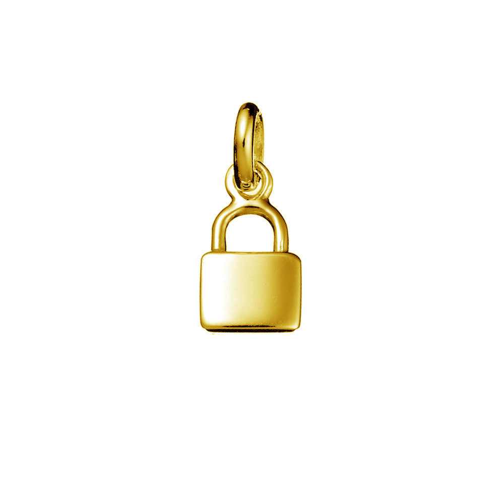 Padlock Gold Neck Charm