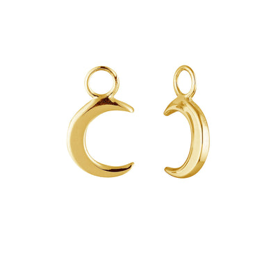 Moon Crescent Gold Ear Charms