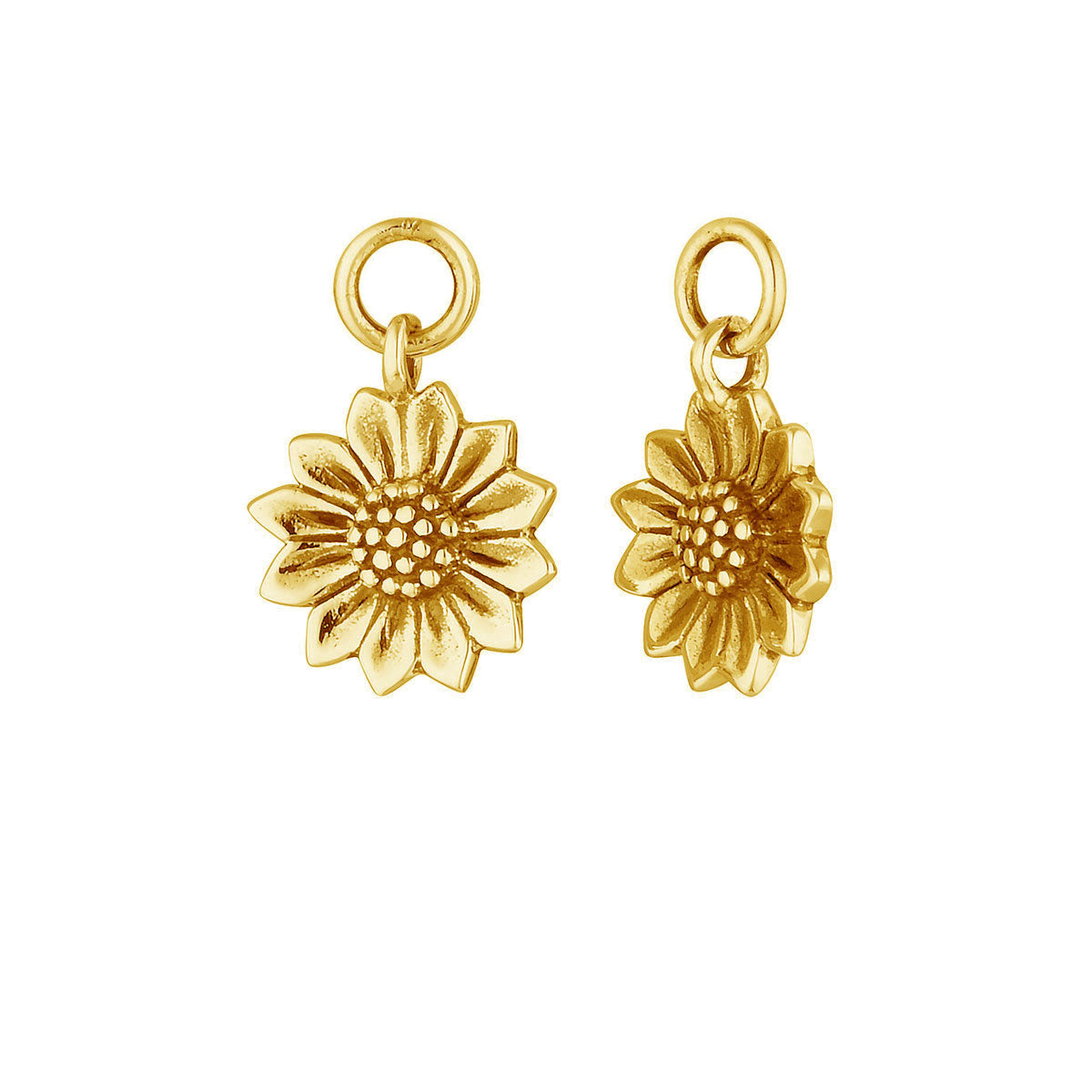 Dainty Sunflower Gold Ear Charms