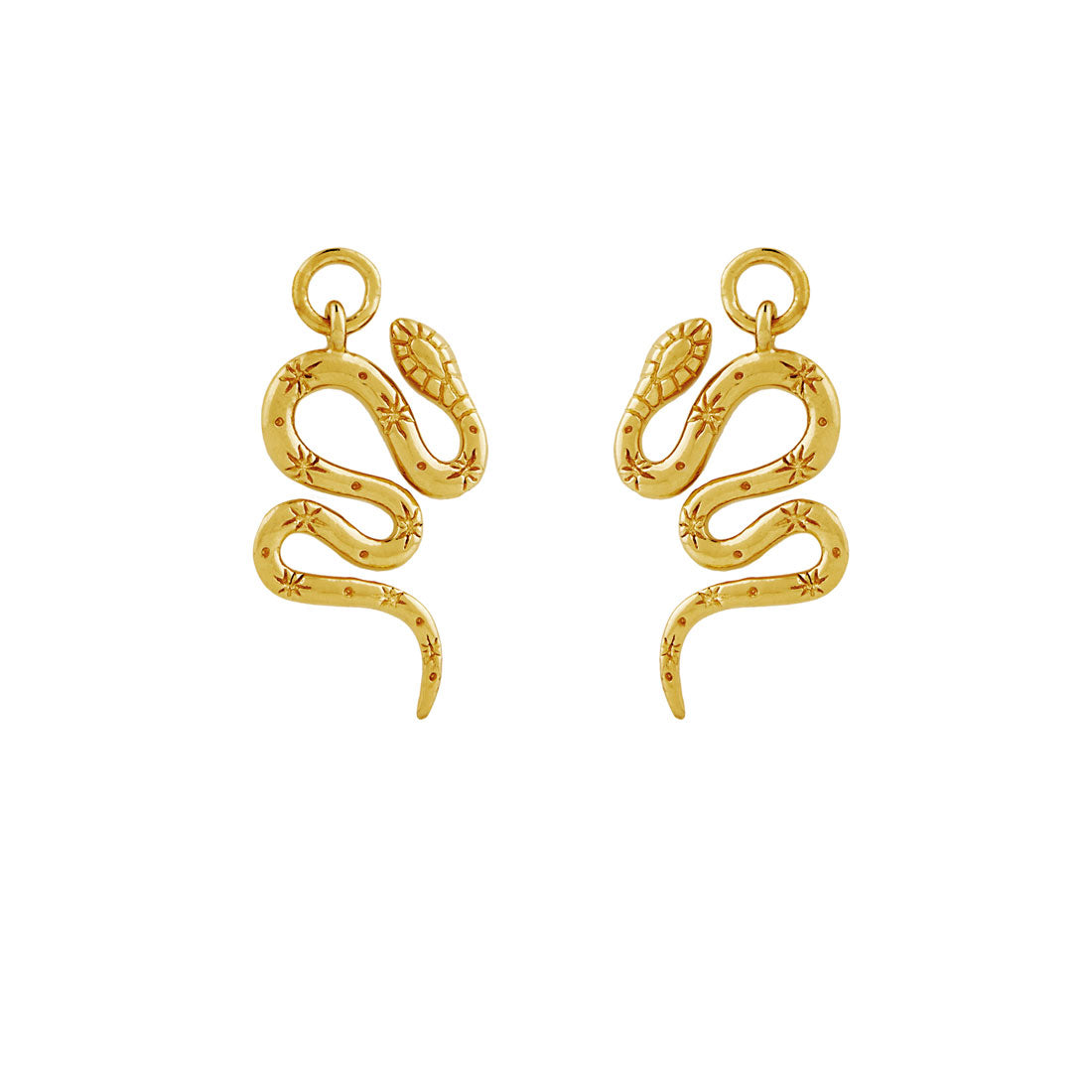 Mystic Serpent Gold Ear Charms