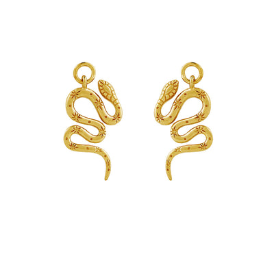 Mystic Serpent Gold Ear Charms