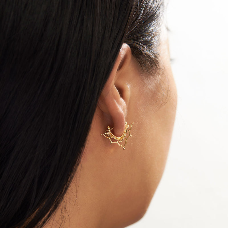 Templum Sleeper Earrings Gold