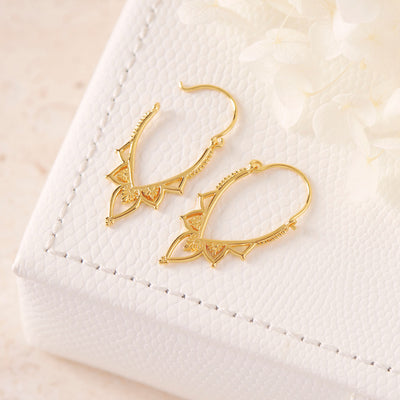 Love Lace Hoops Gold
