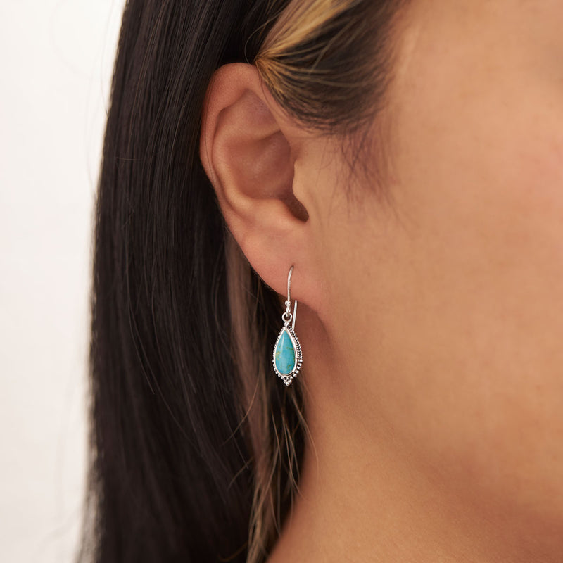 Sybil Turquoise Drop Earrings