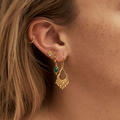 Mahaweli Charm Earrings Gold