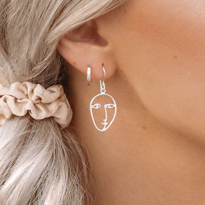 Picasso Face Earrings