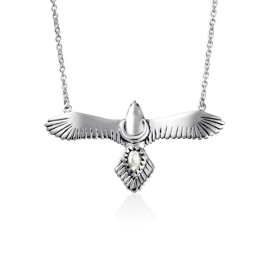 Moons Eagle Moonstone Necklace