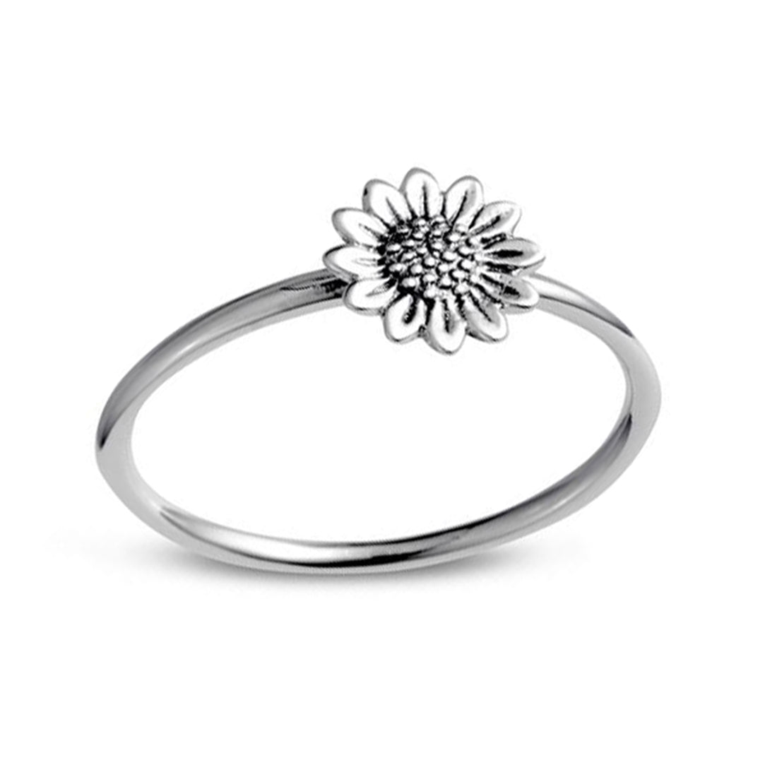 Delicate Sunflower Ring – Midsummer Star