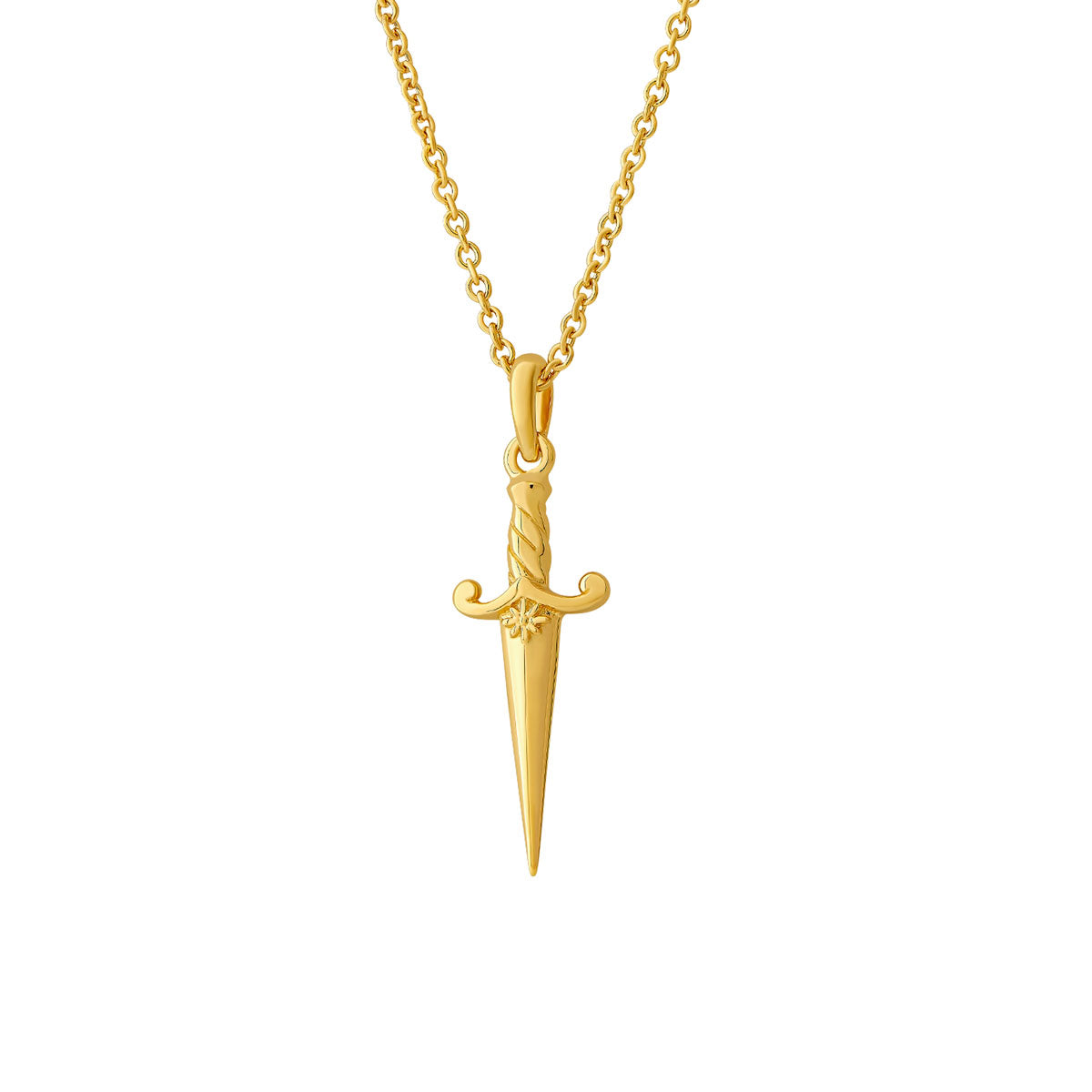 Fleur Dagger Necklace Gold