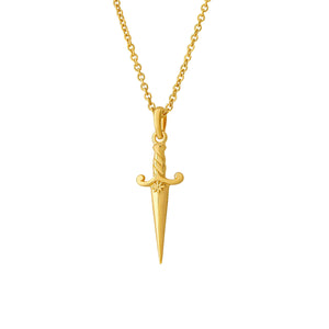 Fleur Dagger Necklace Gold