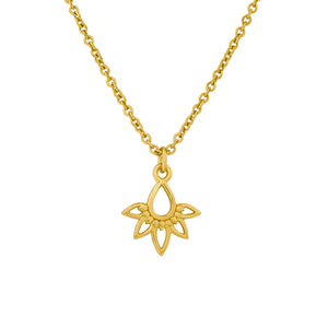 Mandala Bloom Necklace Gold