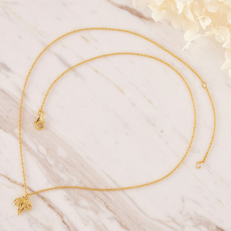 Lotus Necklace Gold