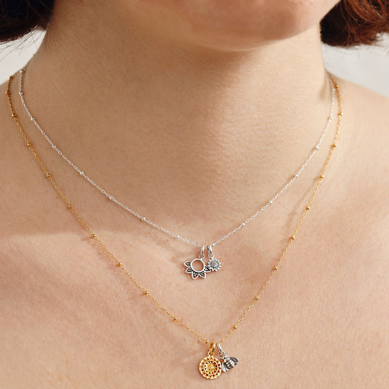 Delicate Sunflower Neck Charm