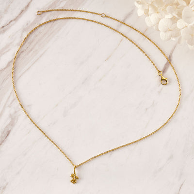 Fallen Roses Necklace Gold